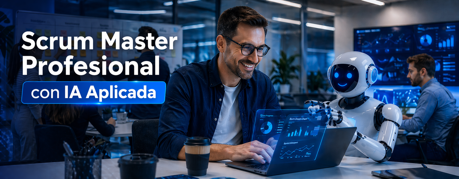 Imagen del curso Scrum Master Profesional con IA Aplicada
